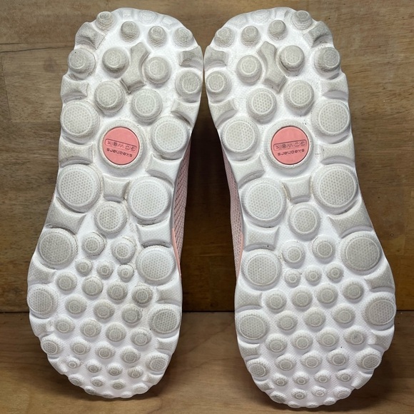 Skechers Goga Mat Ultra Go Womens Sz 9 Slip On Shoes Sneakers Light Pink 124788 - Picture 7 of 8